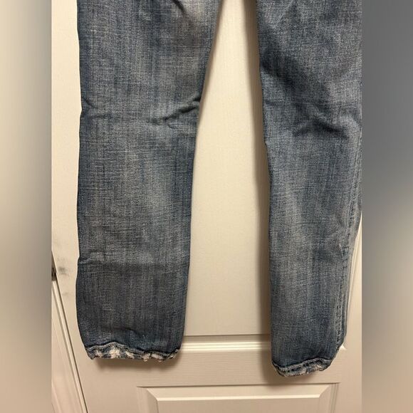 Miss Me distressed Denim Jeans women’s 26 bootcut light blue embellished bling - Picture 12 of 16